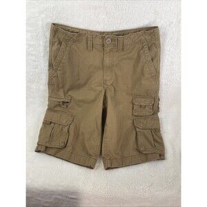 Faded Glory Men's Cargo Shorts, Size 30, Camel Inseam 11 1/2", Rise 12"